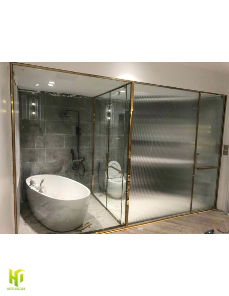 CABIN PHÒNG TẮM HỆ SLIM BẢN LỀ TRÊN DƯỚI